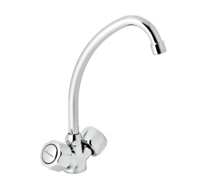 Grifo de cocina monobloc caño tubo Cromado Gamma